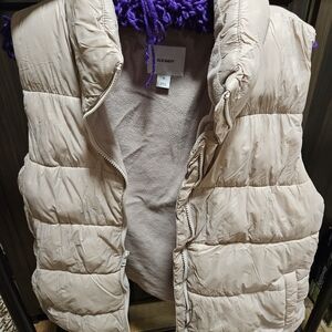 Old Navy Women's Light Mauve Quilted Vest